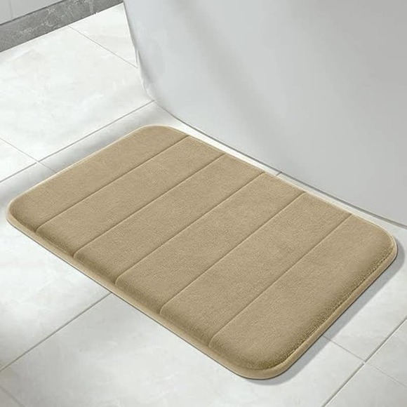 Yimobra Memory Foam Bath Mat Set of 2 44x24 and 24x17‎ Machine Washable Camel - Picture 3 of 10